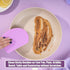 Sapid Silicone Bowl Scraper, Flexible Curved Edge (5.98"×4.3"), Food Grade Dough Scraper for Baking
