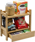 Sorbus 2-Tier Bamboo Countertop Shelf with Hidden Drawer, Makeup Organizer, Multi-Purpose Storage for Skincare