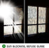 DKTIE Window Film Privacy - Decorative Stained Glass Clings with Installation Tools, Static Cling for Home (Dark Green,