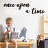 Huray Rayho Once Upon a Time Wood Sign - Nursery Wall Decor for Family Bookshelf, Baby Shower Gift
