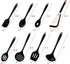 Silicone Kitchen Utensils Set, 8 PCS Heat Resistant Non-Stick Cooking Tools (Black)