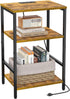 X-cosrack Side Table with Charging Station, End Table with USB Ports and Outlets,