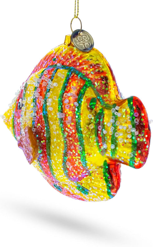 Aquarium Fish Blown Glass Christmas Ornament