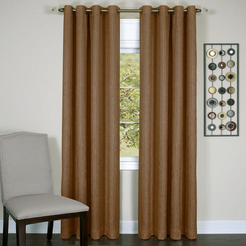 Achim Home Furnishings Taylor Lined Blackout Grommet Window Curtain Panel, Cinnabar, 50 x 63 (Model: TYPN63CB12)