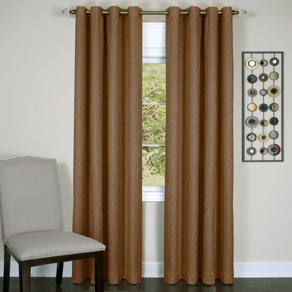 Achim Home Furnishings Taylor Lined Blackout Grommet Window Curtain Panel, Cinnabar, 50 x 63 (Model: TYPN63CB12)