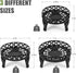 3 Pack Metal Plant Stands Indoor Outdoor, Heavy Duty Iron Flower Pot Stand for Multiple Plants, Rustproof Low Round