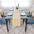NATUS WEAVER 2 12" 108" Yellow & White Buffalo Check Table Runner Cloth Side for Family Dinners or Gatherings, Indoor