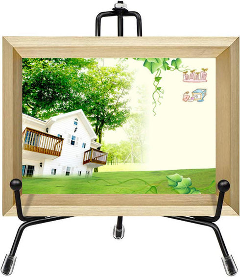 2 Pack Upgraded 10 Inch Plate Display Stands, Anti-Slip Iron Photo Holders for Decorative Plates, Picture Frames