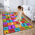 VICIKOIA 31x47 Kid Hopscotch Play Rug, ABC Alphabet Number Educational Carpet, Playroom Classroom Mat Non-Slip Washable