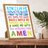 11x14 91 Jesus Christ Bible Verse Wall Art FRAMED - Christian Gifts for Kids - Nursery Decor - Toddler Room Decoration