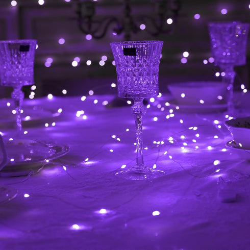 6 Pack 7ft 20LED HXWEIYE Purple Fairy Lights Battery Operated, Mini Fairy String Lights Mason Jar Lights, Waterproof