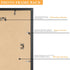 15x21.25 15 21.25 1 Pack Wood Puzzle Frame Black for Wall Hanging, x Picture Frame Poster Photo Frame for Wall