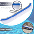 FLY HAWK Swimming Brush,18" Pool Wall Tile Polished Aluminum Back Pool Scrub Brush Head Designed for Cleans Walls