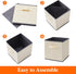 Lifewit 12 Packs 11 Inch Cube Storage Bins, Foldable Decorative Fabric Storage Baskets for Organizing Home, Beige