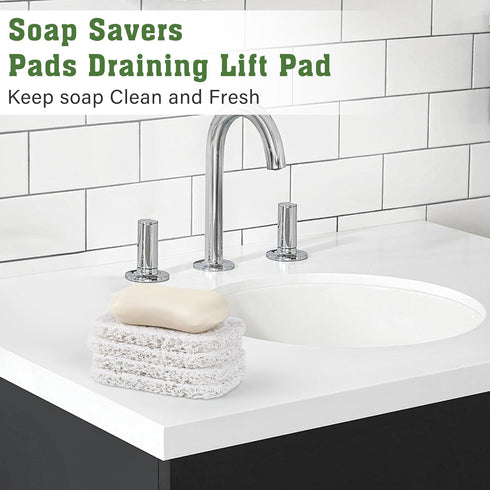 Emlim 4 Pack Soap Holder PadSoap Holder for Kitchen & BathroomWhite Non-Slip Soap Lifting Pads for Soap Dish