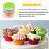 Silicone Cupcake Baking Cups - 24 Pack Reusable & Non-stick Muffin Liners Set for Party, Halloween, Christmas, Easy