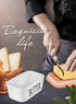 Countertop Butter Dish with Lid: Large Butter Dish for - Ceramic Butter Keeper Container with Knife and High Quality