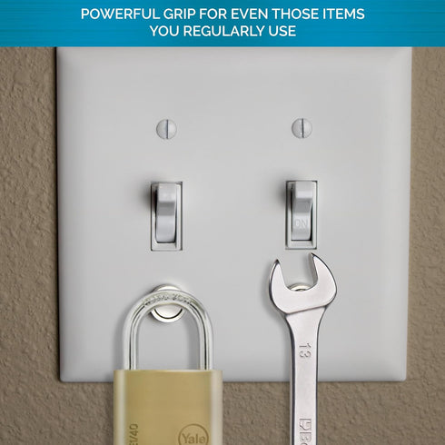 Magnetic Key Rack (2 Pack) | Smart Modern Key Holder for Light Switch, Easy Installation for Car Keys