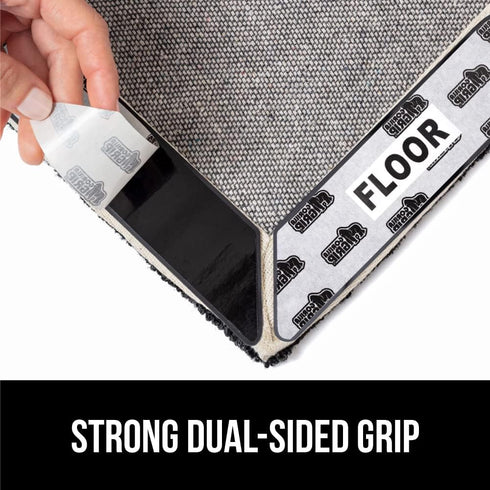 Gorilla Grip 12 Pack Rug Gripper Pads - Keep Area Rugs Corners from Curling, Reusable Dual-Sided Flexible Sticky Pad