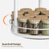 Set 2 3-Tier Countertop, SR23L2WW YATINEY Spice Rack, of Lazy Susan Organizer, Turntable Organizer For Cabinet, Compact