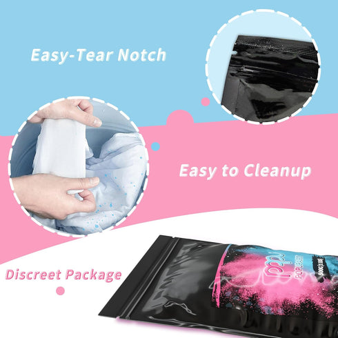 1 lb 1 lb Black-out Gender Reveal Powder- Pink & Blue Powder Perfect for Baby Gender Reveal, Car Burnout, Color Toss