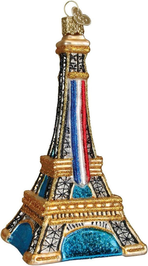 Old World Christmas Eiffel Tower Glass Blown Ornaments for Christmas Tree