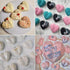8 Grid Diamond Heart Silicone Cake Mold, 3D Diamond Love Heart Shaped Mould for DIY Cake, Mousse, Dessert