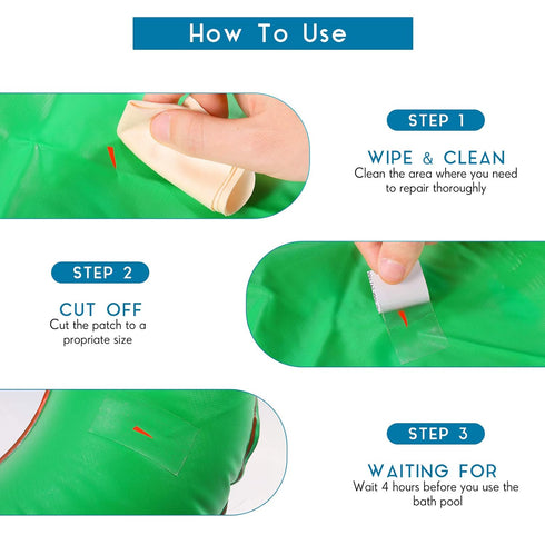 Zonon 20 Pieces TPU Inflatable Patch Repair Kit, Self Adhesive Pool Patch for Inflatable Toys