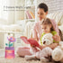 260ml Portable Mini Humidifier, Cute USB Small Humidifier with Flower, Quiet Cool Mist for Home and Travel