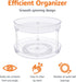 2 12" Amazon Basics Tier Lazy Susan Turntable Organizer for Condiments, Diameter, Clear