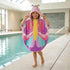 Towel,100% Swimming, 3-6 PinkSheep Kids Beach Cotton Bath Towel with Hooded, Super Absorbent Girl Poncho Towel
