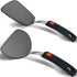 Silicone Spatula Turner Set of 2, 600°F Heat Resistant Cooking Utensils for Nonstick Cookware, Black Pancake Egg Burger