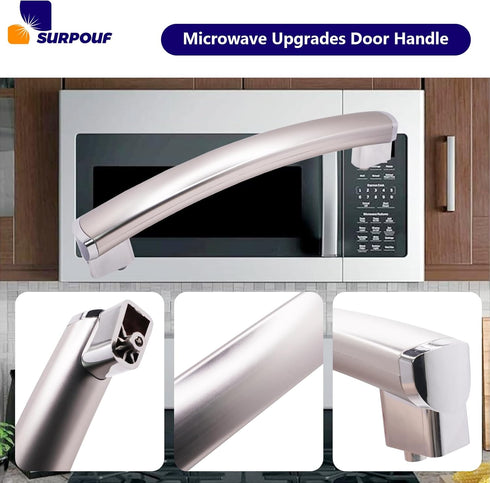 New Upgrade WB15X21101 Microwave Door Handle for GE Microwave PSA9120SF1SS, Replaces 3025571 AP5790530