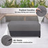 (48" Lx28 Wx16 Easy-Going Patio Coffee Table Cover Small Outdoor Rectangular Furniture Ottoman Table Cover, UV