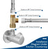 Dishwasher Installation Kit, 10 FT Stainless Steel Braided Dishwasher Hose Kit with Food Grade PEX