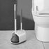 Eyliden Toilet Plunger and Brush, 2 in 1 Toilet Bowl Brush Plunger Set with Holder, Bathroom Cleaning Tools Combo