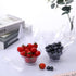 24 Pcs Plastic Clear Serving Bowls with Kitchen Scoops - Salad Serving Bowls, Angled Candy Bowl for Cooking Parties,