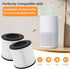 PU-P05/AC201B True HEPA Replacement Filter Compatible with FULMINARE PU-P05 Purifier and Purivortex AC201B Purifier, 3-in-1 H13 True HEPA Filters(2-Pack)