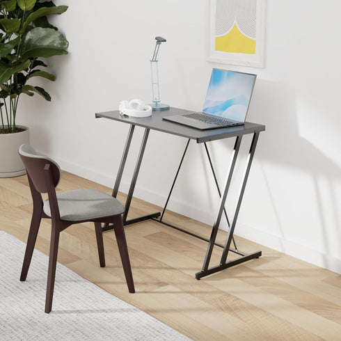 Mehoom Computer Desk: Modern Simple Design Study Desk for Home Office, Small Space, 35.4" Black Corner Desk