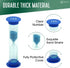 Sand Timer for Kids, Set of 3 Small Colorful Hourglass Clocks, 1Min 2Min 5Min for Classroom & Home