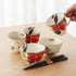 Set 2, 6.8 oz Mino Ware Japanese Tea Cups, Matcha Cups, Ceramic Tea cups, Asian Tea Cups, Japanese Pottery