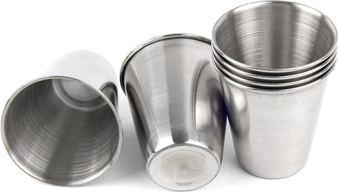 AUEAR 6 Pack 2.3 Oz Stainless Steel Shot Glass, Espresso Cups for Bar Home Restaurant