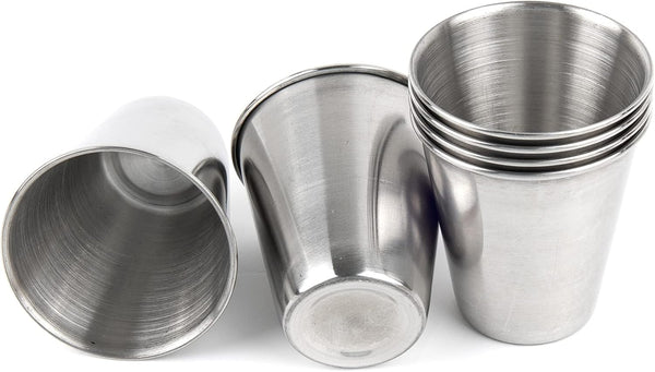 AUEAR 6 Pack 2.3 Oz Stainless Steel Shot Glass, Espresso Cups for Bar Home Restaurant