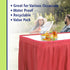 Party Dimensions Plastic Table Skirt, 29-Inches by 14-Feet, Red - 1 Pack