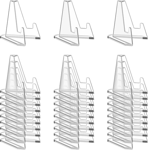 Card Display Stand, 30 Pack Clear Acrylic Stands for Sports Cards, Mini Card Display, Graded Card Holder