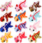 Honoson 12 Pcs 3D Printed Animal Fidget 3D Mini Animal Flexible Cute Articulated
