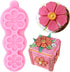 Knitted Flower Fondant Silicone Mold for Cake Decorating, Cupcake Topper, Candy Chocolate