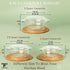 Moss & Stone Basics 6-Piece Clear Glass Casserole Dishes with Lids, Durable Borosilicate Bakeware Set