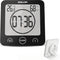 BALDR Digital Shower Clock with Timer - Black, Water-Resistant Countdown Timer Clock for Shower, Bathroom