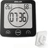 BALDR Digital Shower Clock with Timer - Black, Water-Resistant Countdown Timer Clock for Shower, Bathroom